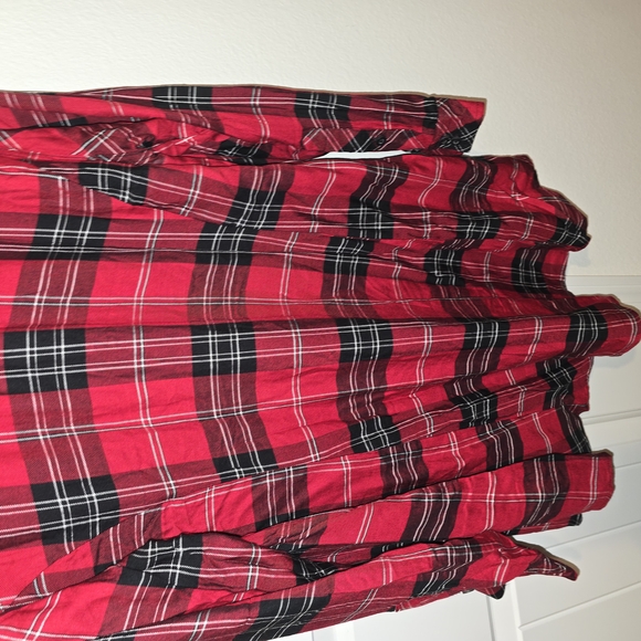 Torrid Red and Black Plaid Shirt - Picture 3 of 3